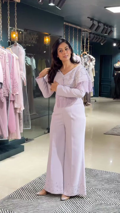 Lilac Banana Crepe Set